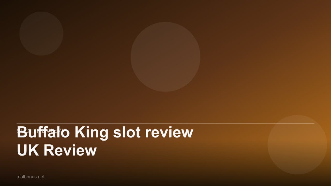Buffalo King slot review UK Review