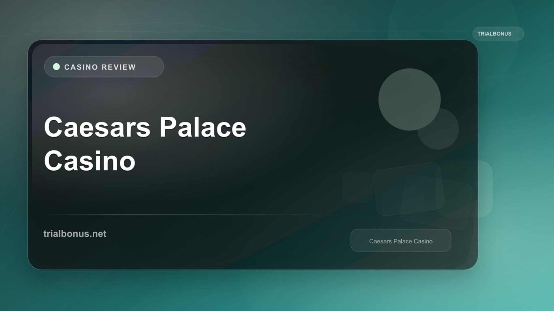 Caesars Palace Online Casino
