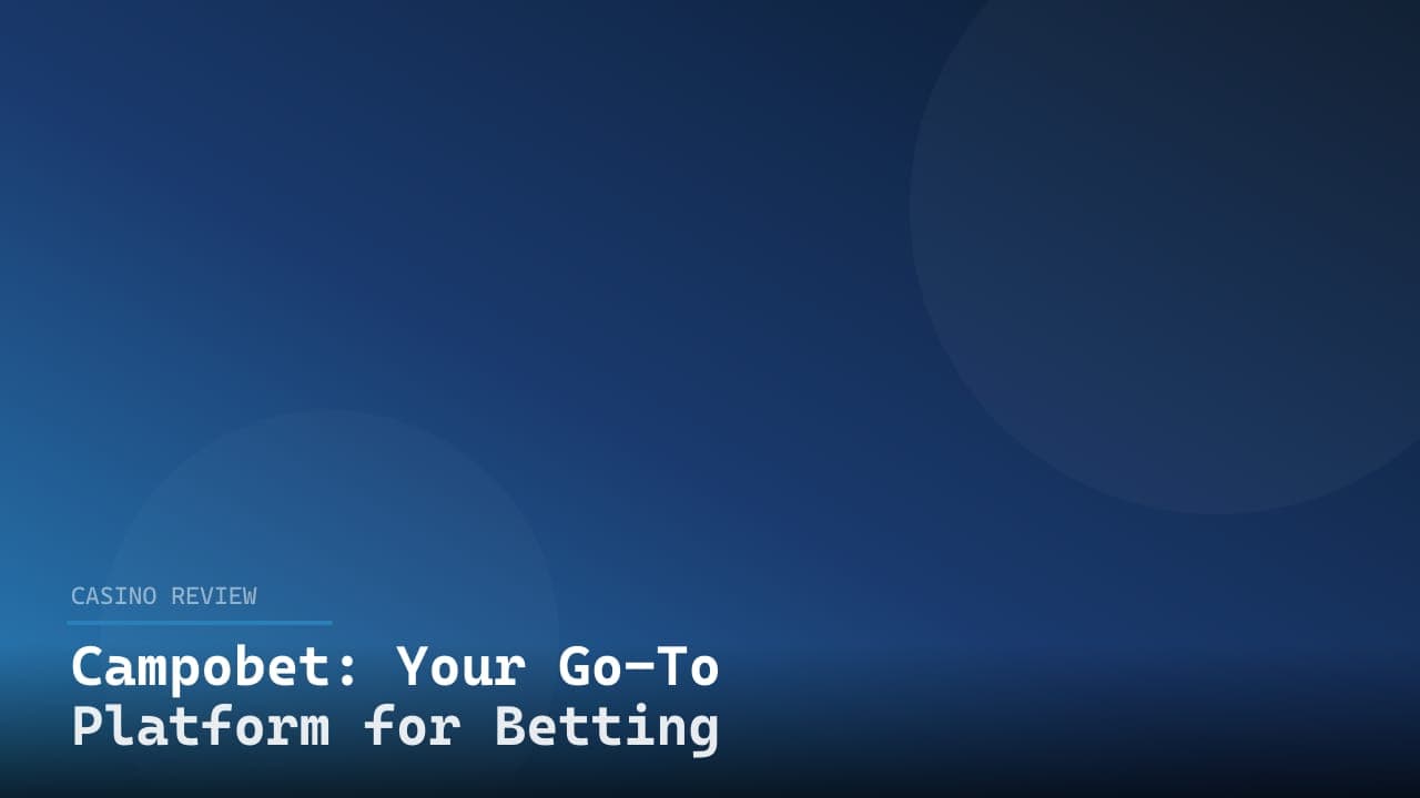 Campobet: Your Go-To Platform for Betting and Gaming logo