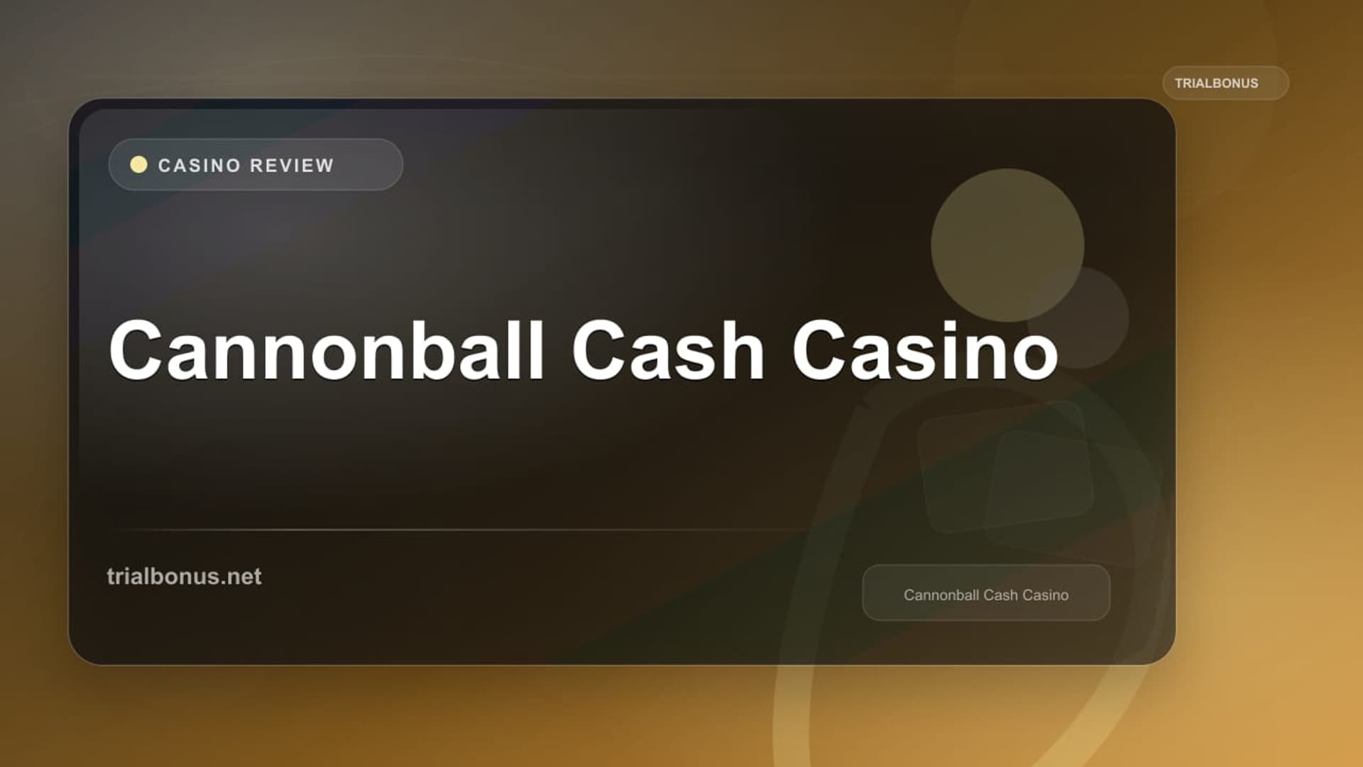 Cannonball Cash Casino