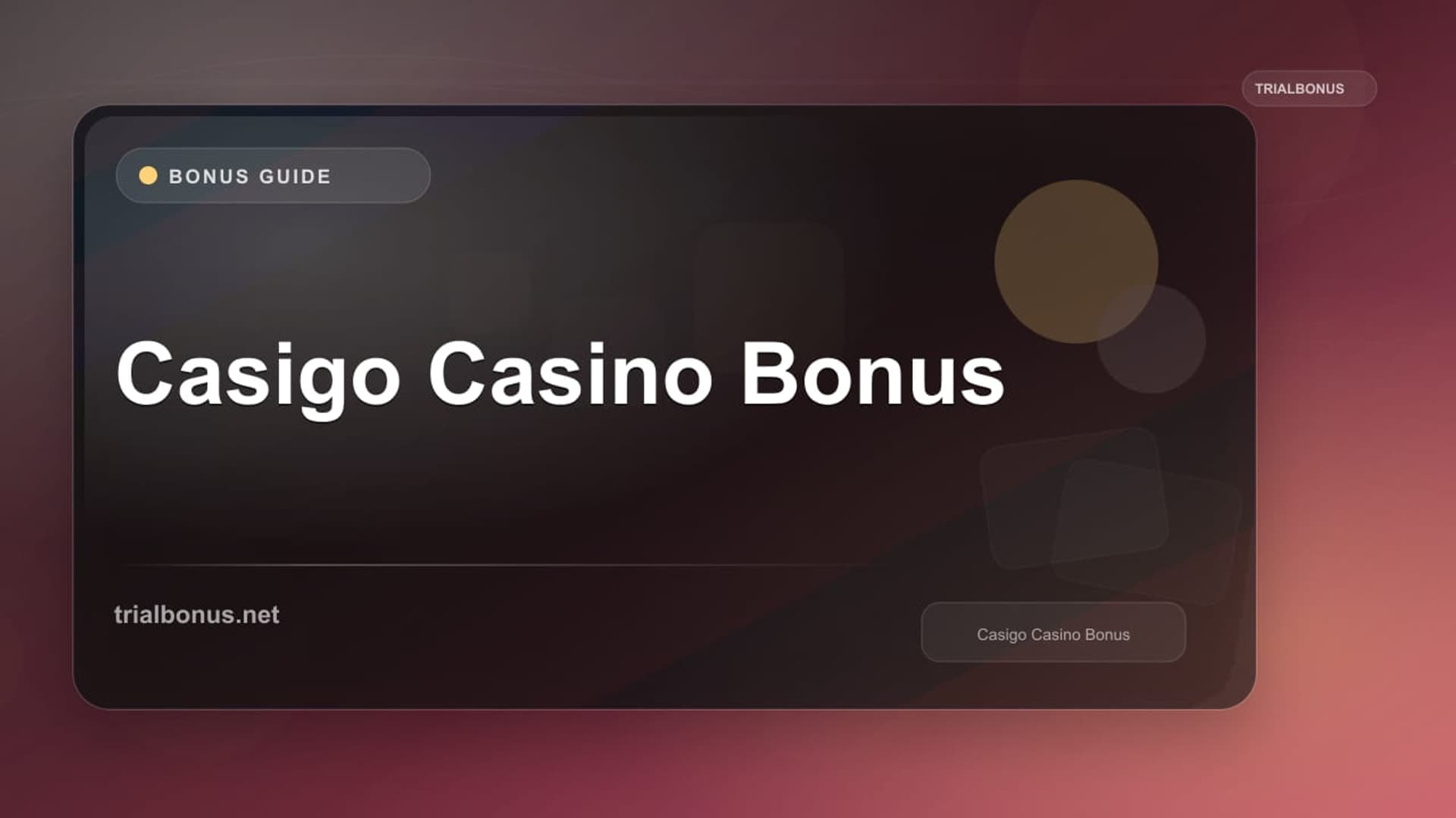 Casigo Casino Bonus