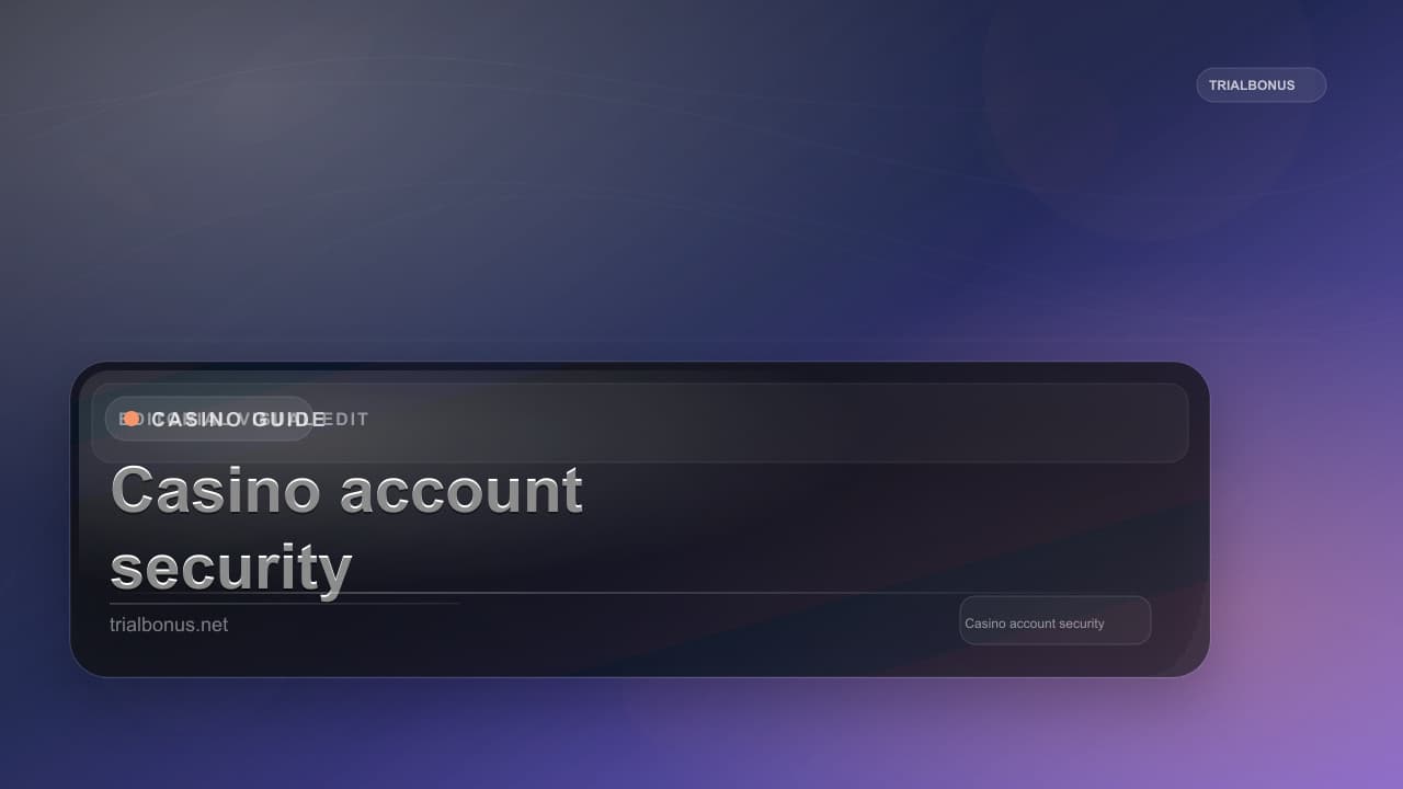 Casino account security UK Guide