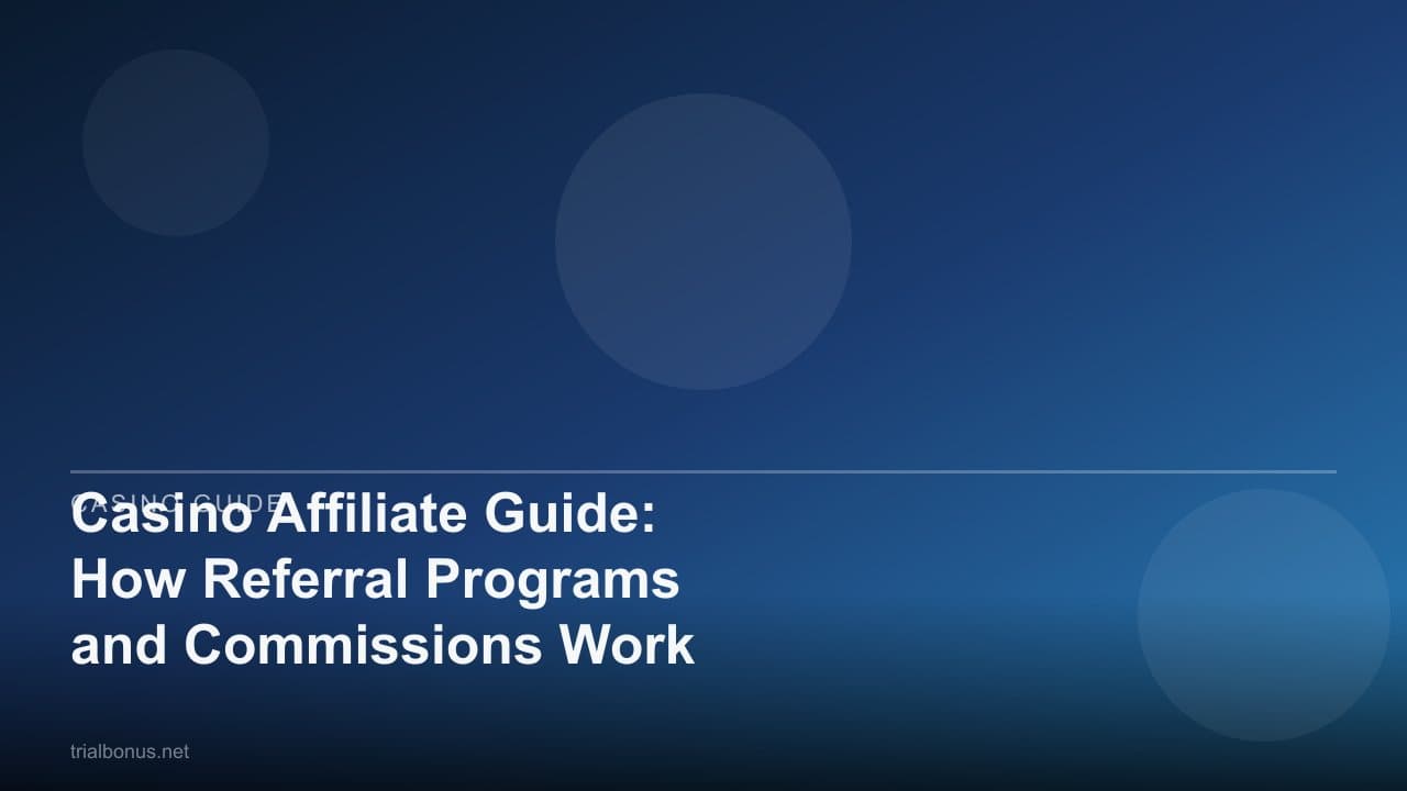 Casino Affiliate Guide: How Referral Programs and Commissions Work