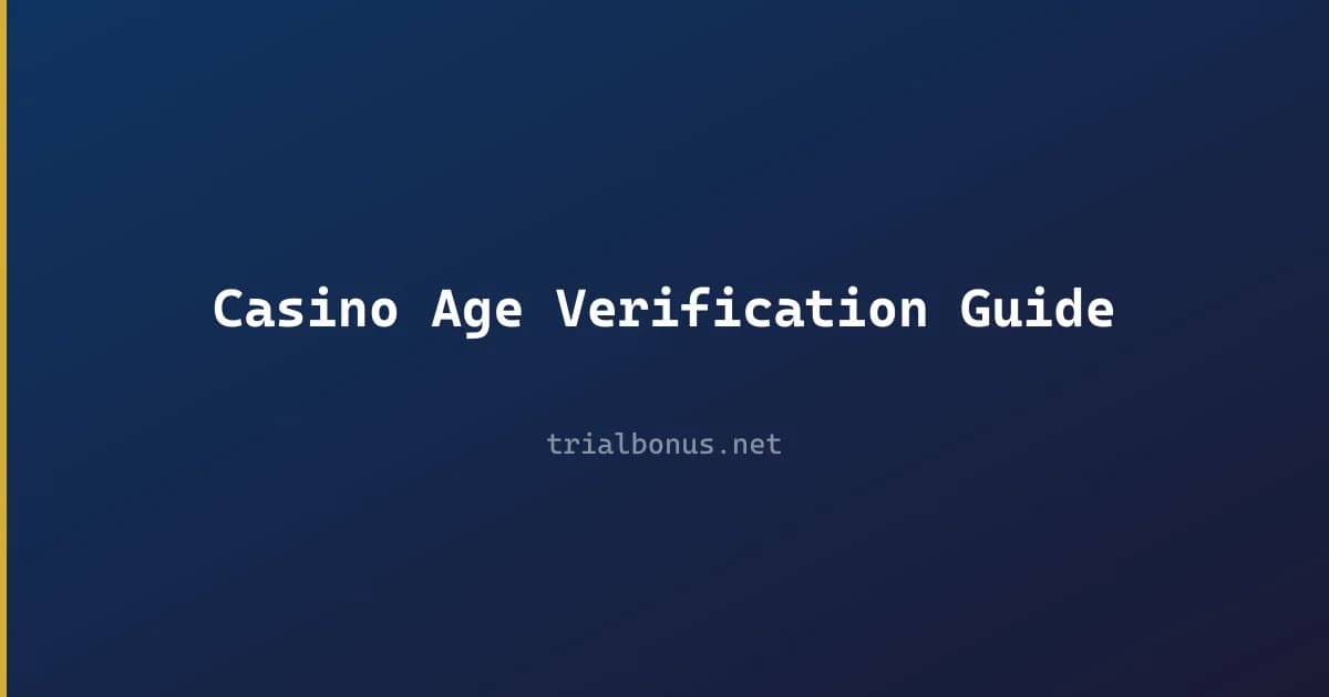 Casino age verification guide Guide