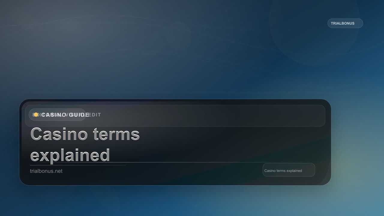 Casino bonus terms explained Guide