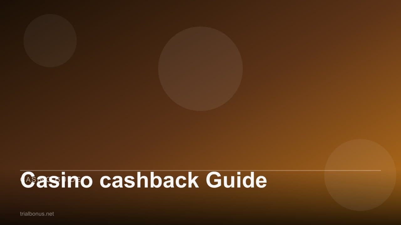 Casino cashback Guide