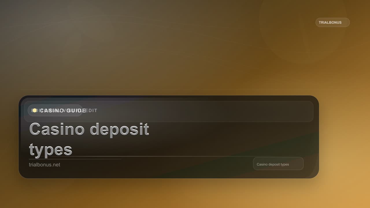 Casino deposit bonus types UK Guide