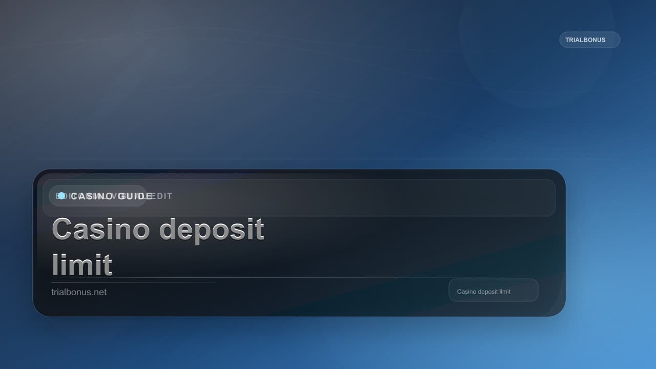Casino deposit limit UK Guide