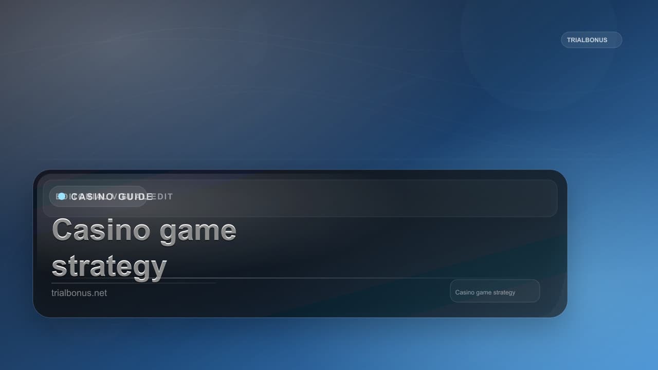 Casino game strategy Guide