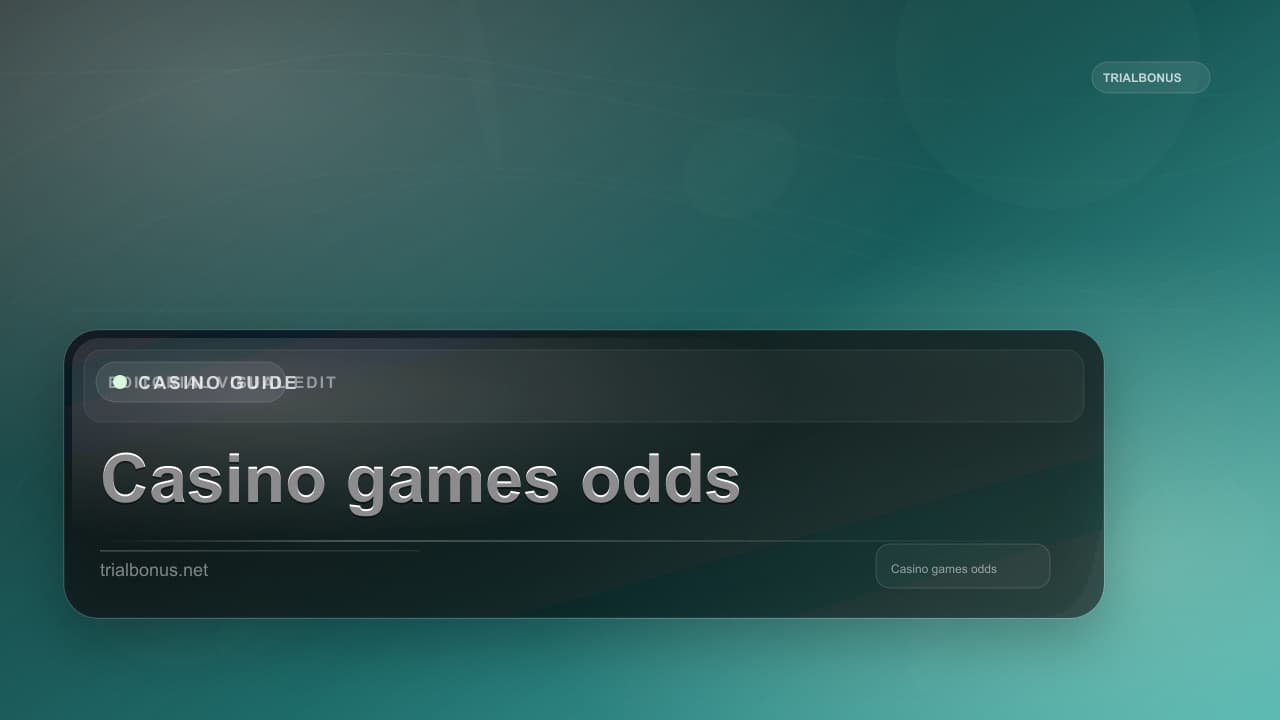 Casino games odds Guide