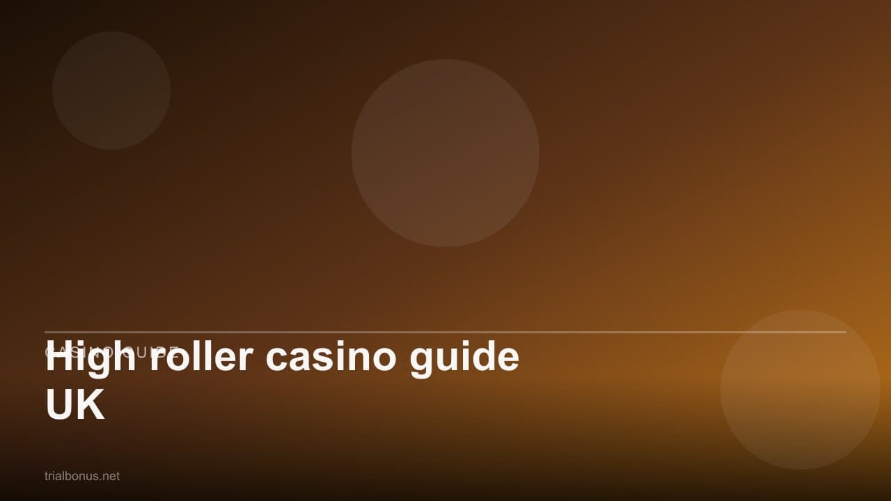 High roller casino guide UK