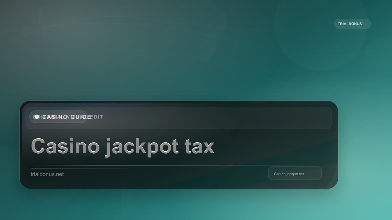 Casino jackpot tax UK Guide