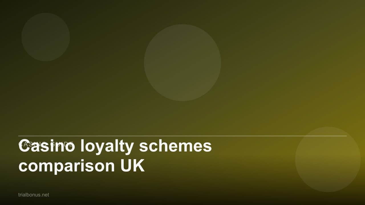 Casino loyalty schemes comparison UK
