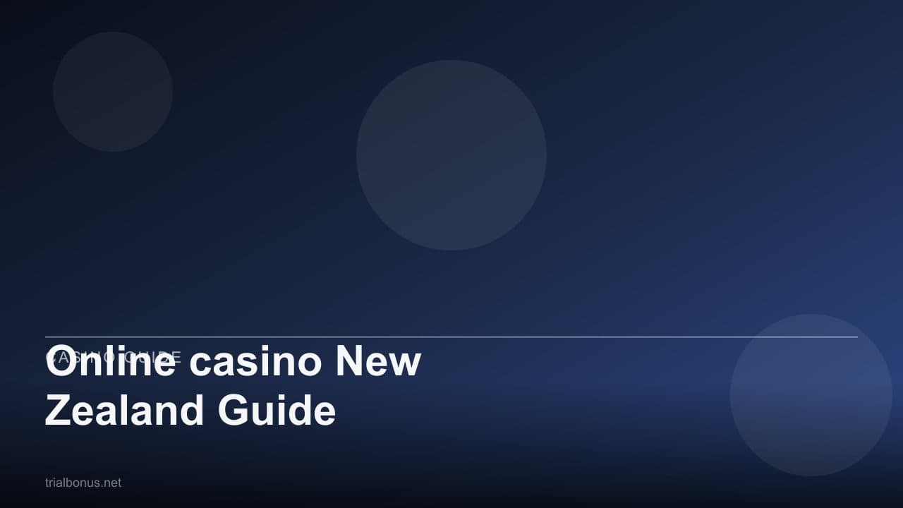 Online casino New Zealand Guide