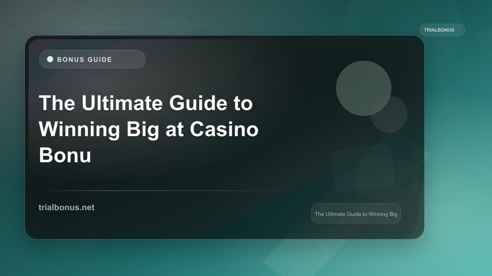 Casino Real-Money Bonus Terms Guide