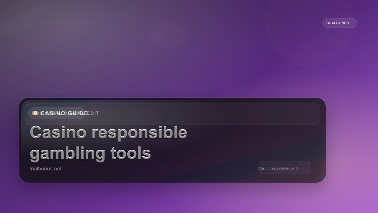 Casino responsible gambling tools UK Guide