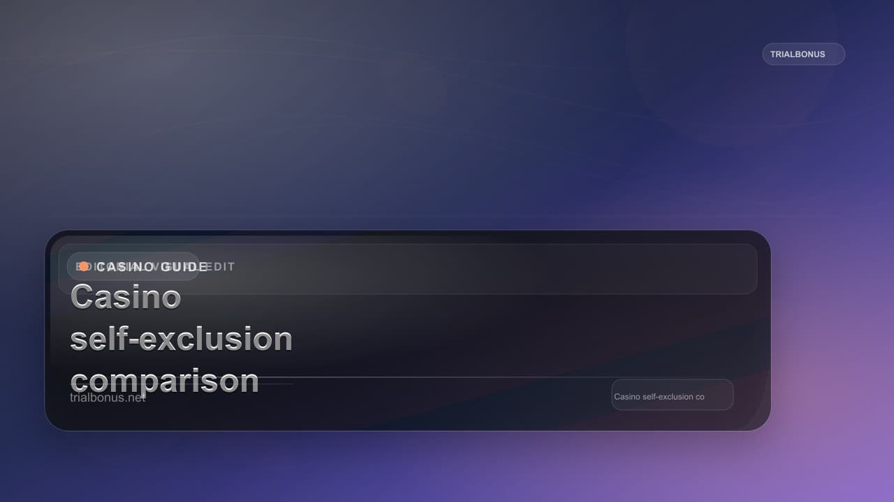 Casino self-exclusion comparison UK Guide