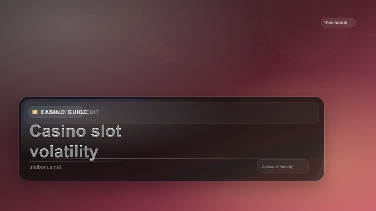 Casino slot volatility guide UK Guide