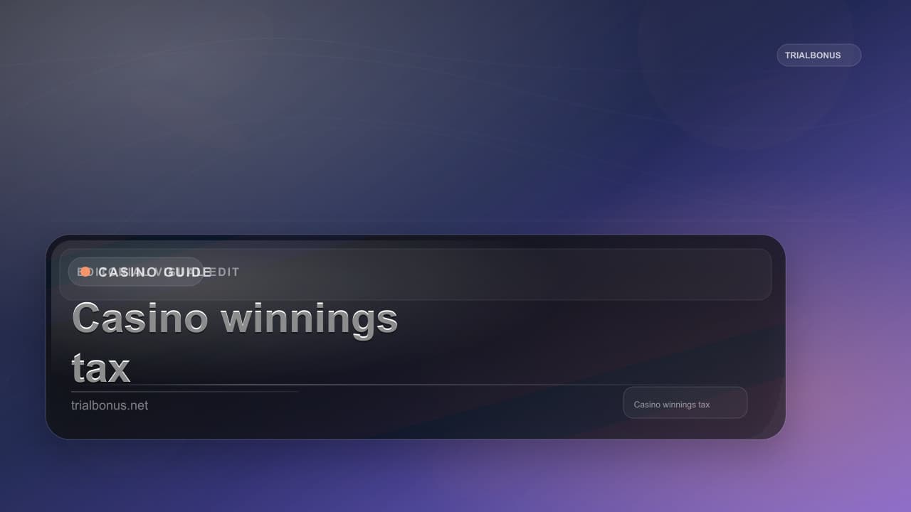 Casino winnings tax UK Guide