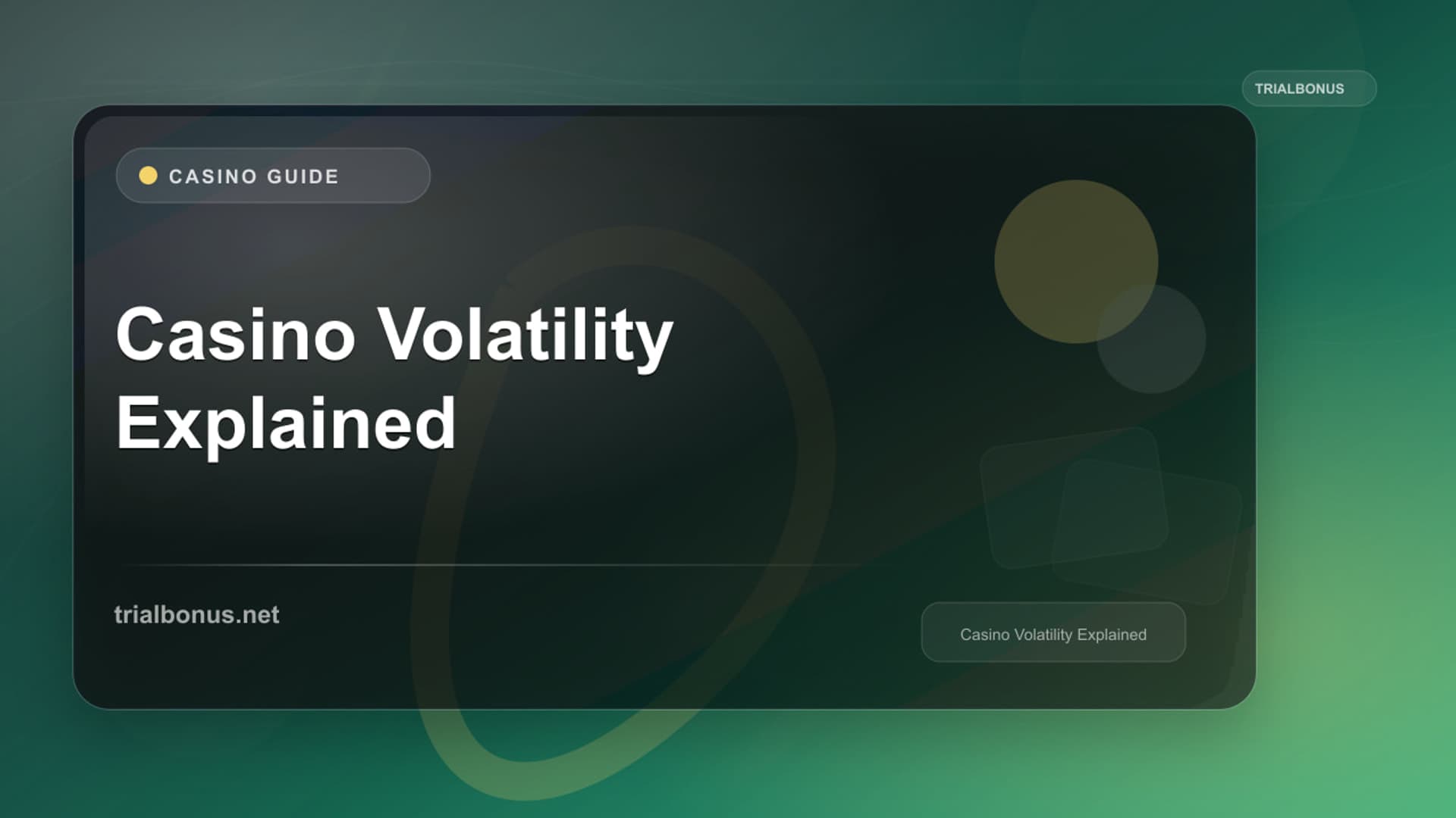 Casino Volatility Explained