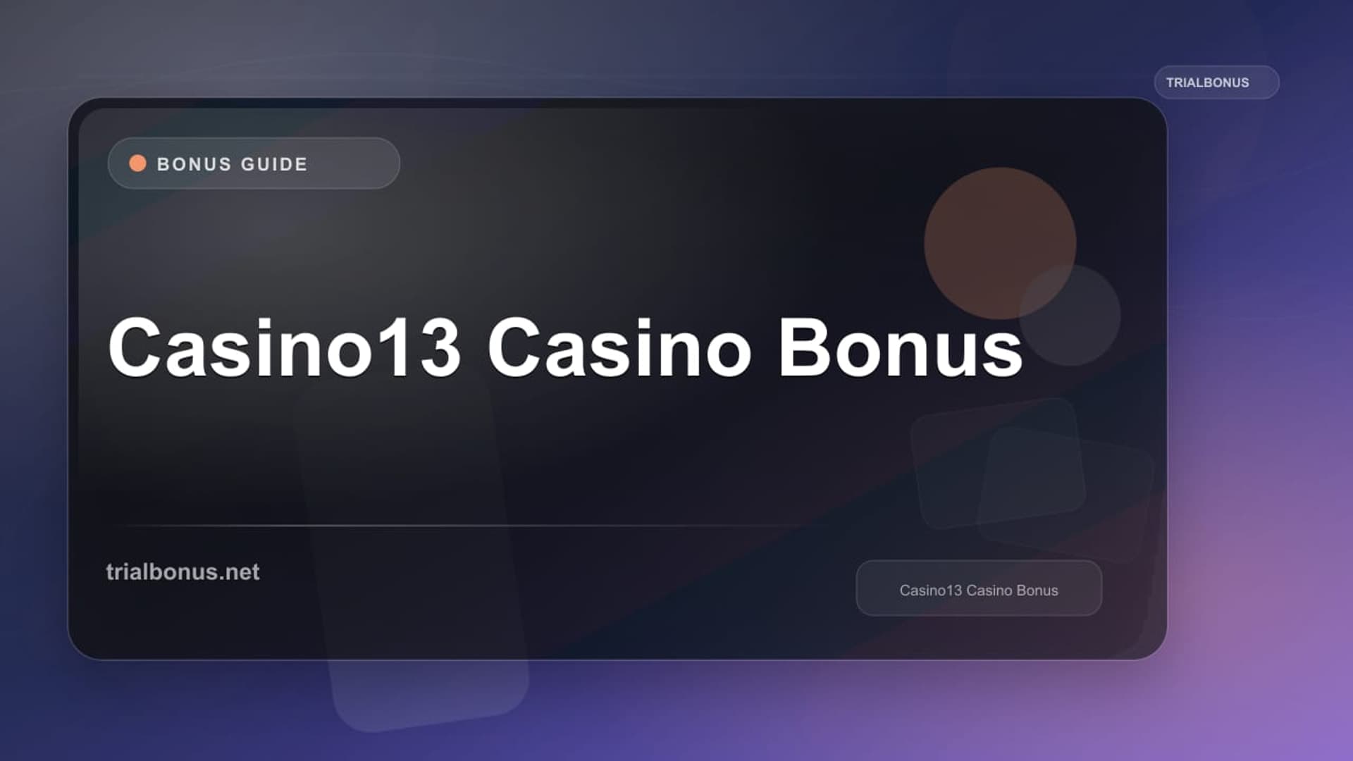 Casino13 Casino Bonus