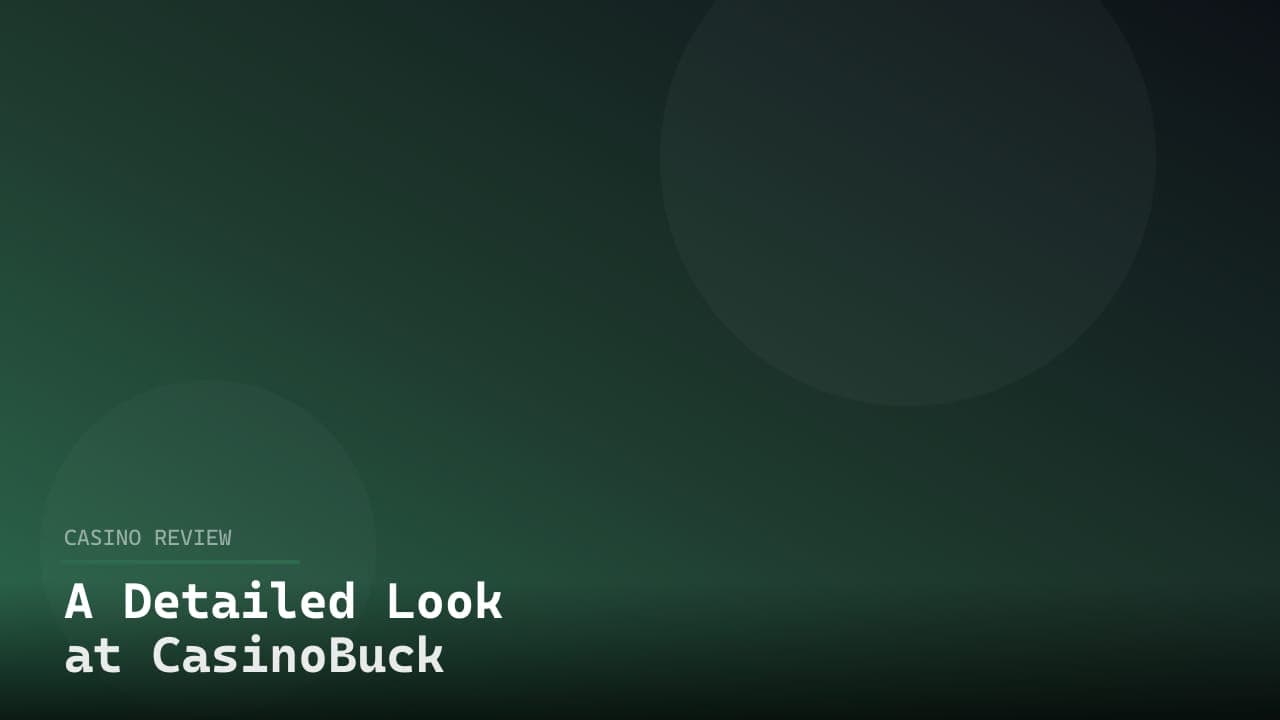 A Detailed Look at CasinoBuck logo