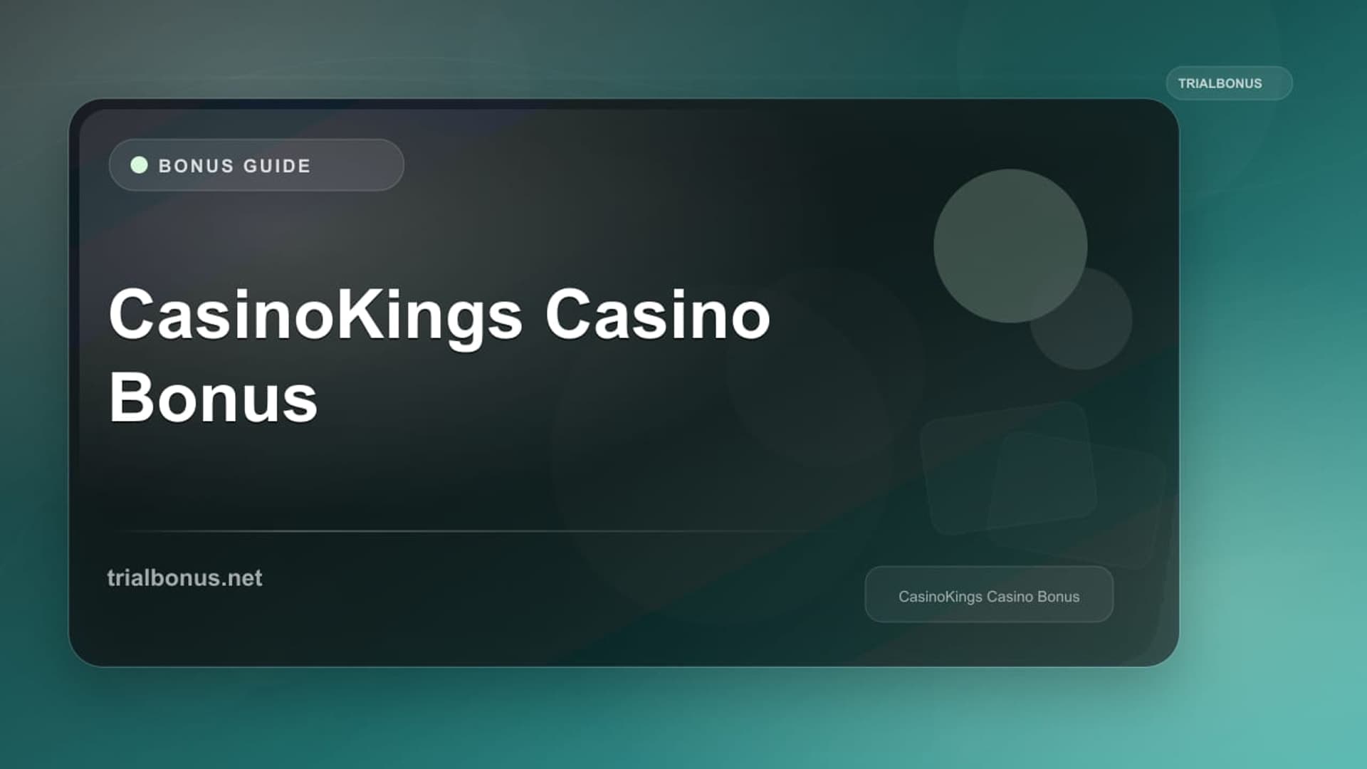 CasinoKings Casino Bonus: Terms to Check