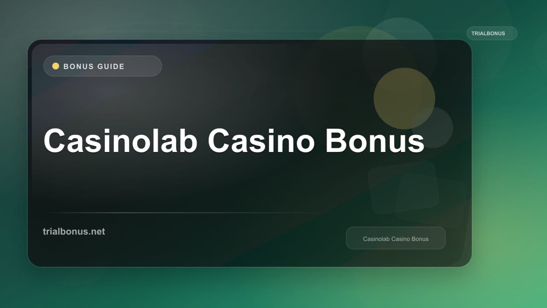 Casinolab Casino Bonus