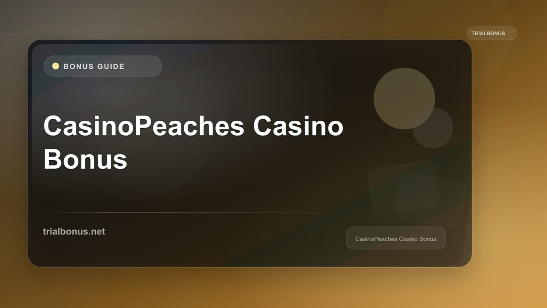 CasinoPeaches Casino Bonus