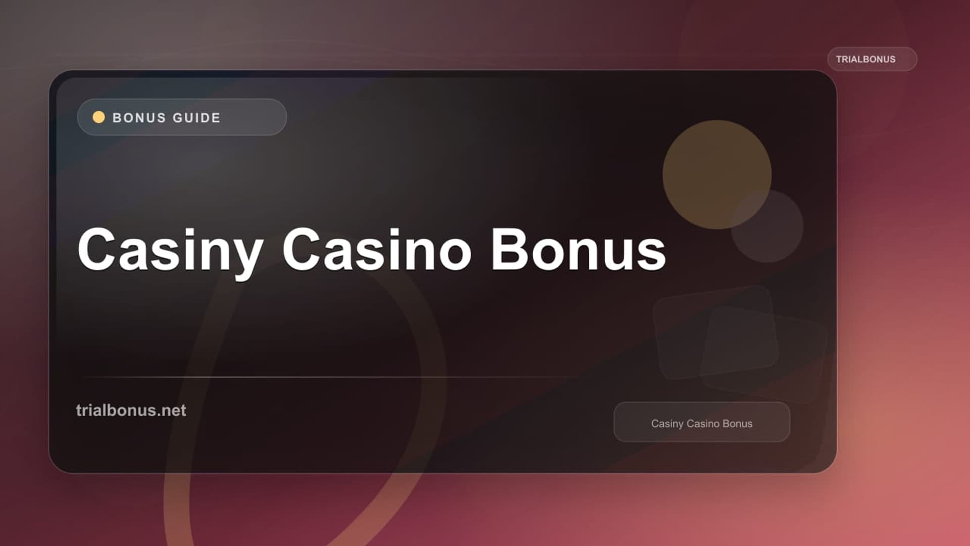 Casiny Casino Bonus