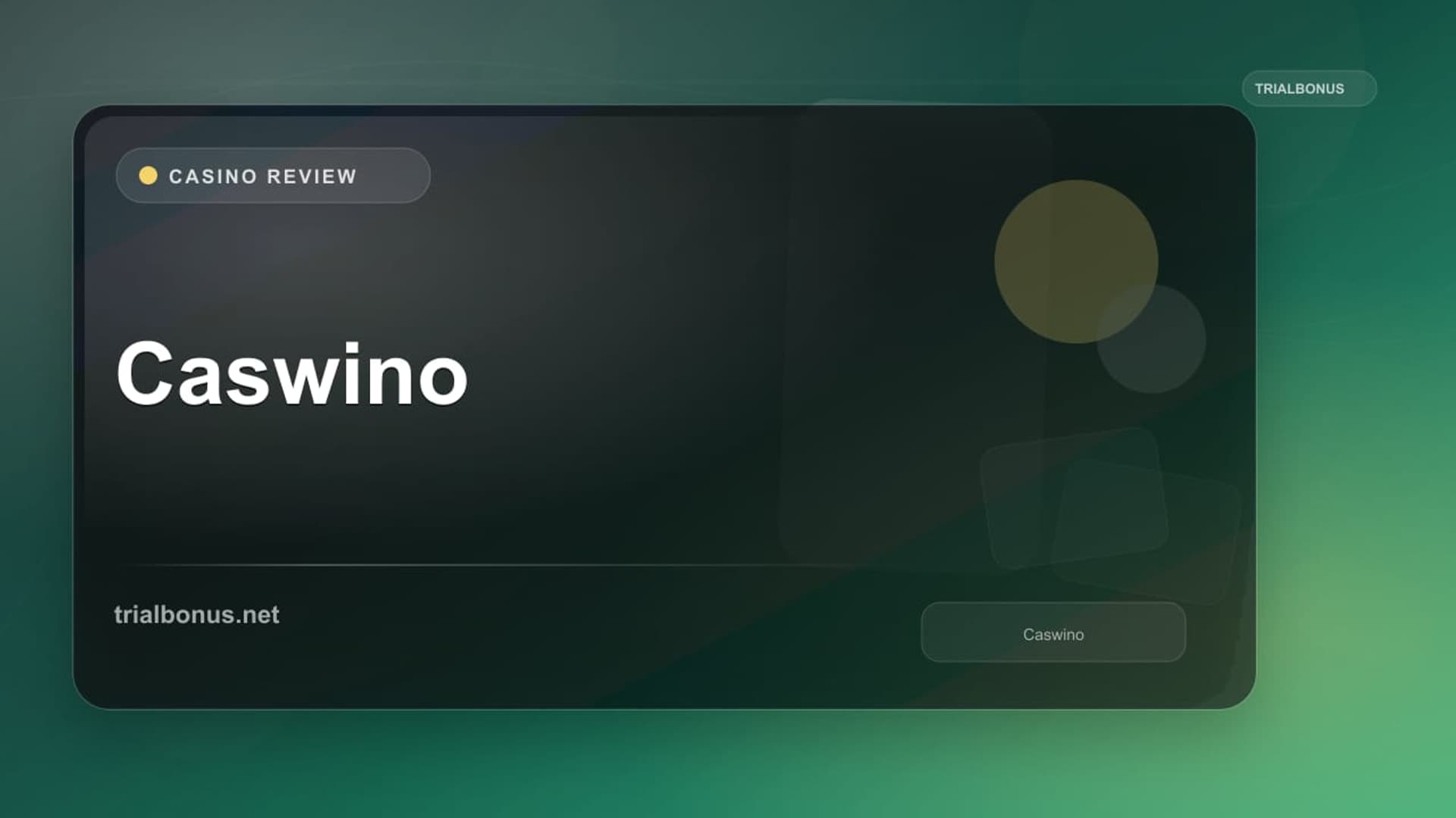Caswino Casino: Account and Safer-Gambling Checks