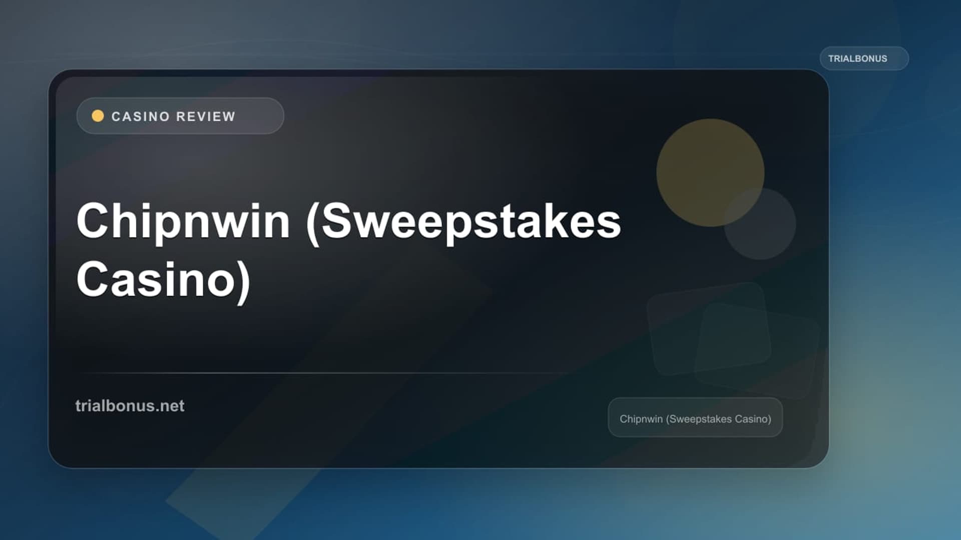 Chipnwin (Sweepstakes Casino) logo