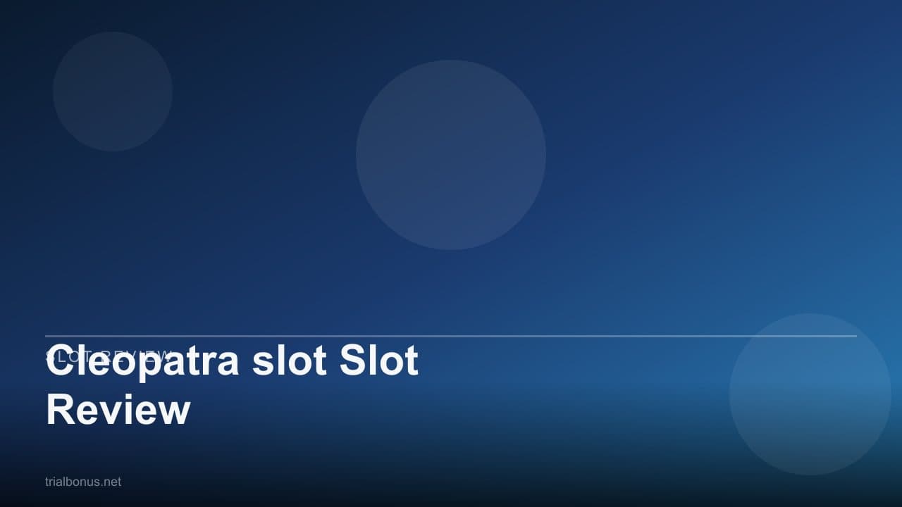 Cleopatra slot Slot Review