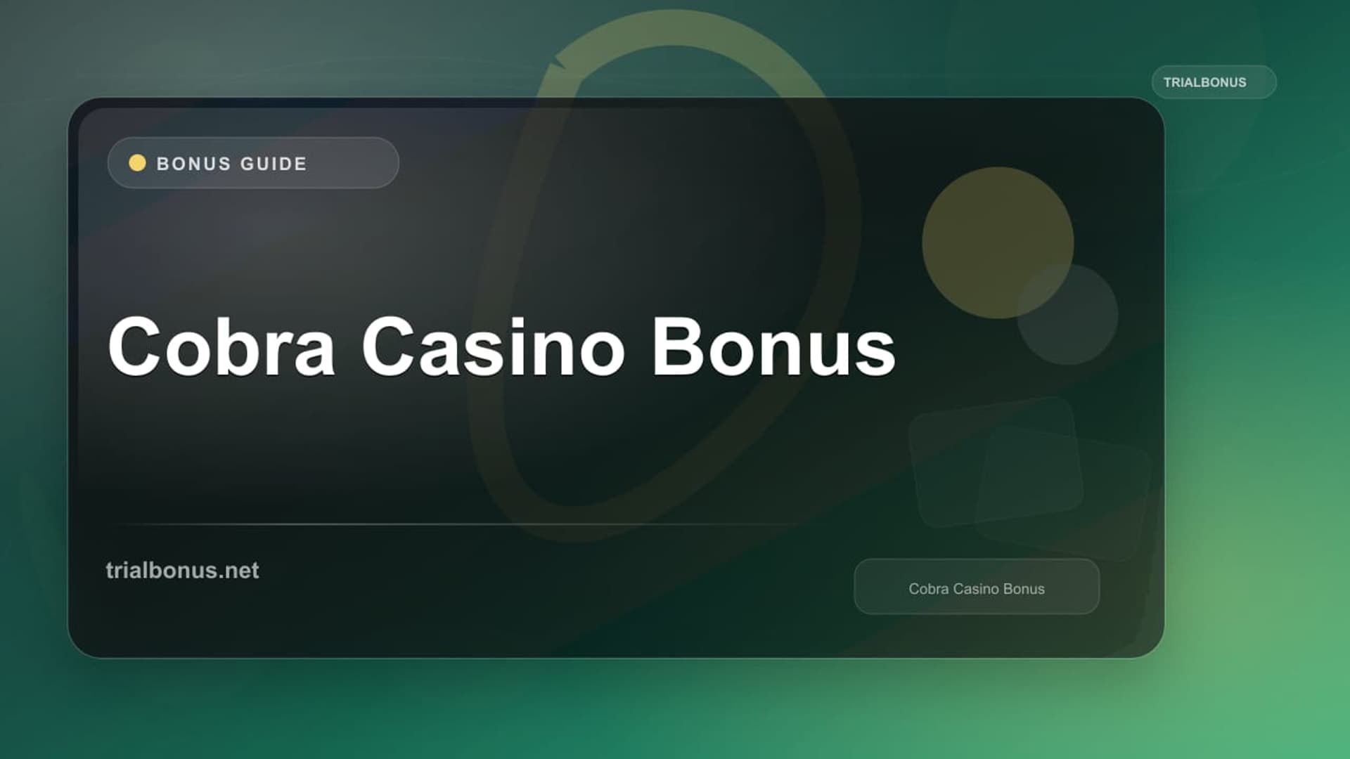 Cobra Casino Bonus