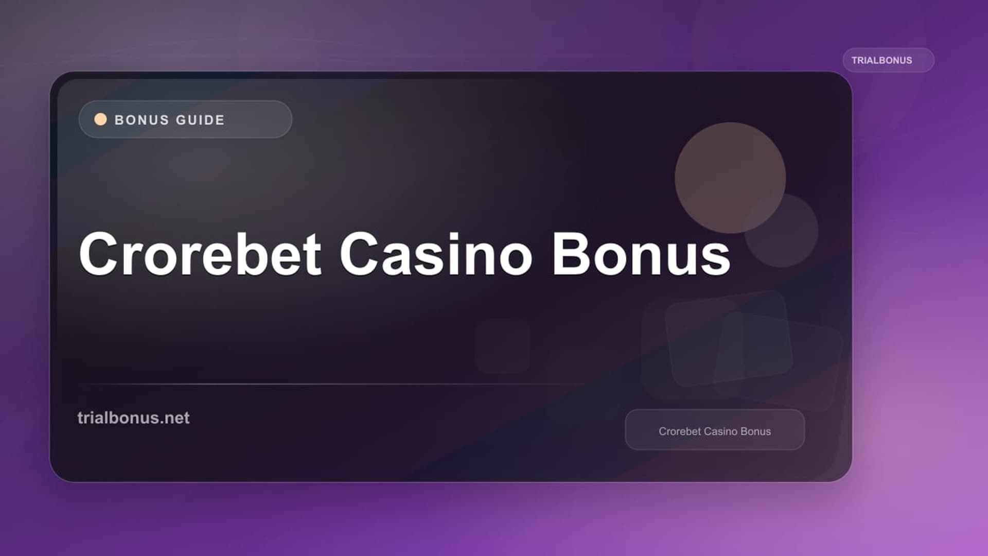 Crorebet Casino Bonus: Terms to Verify