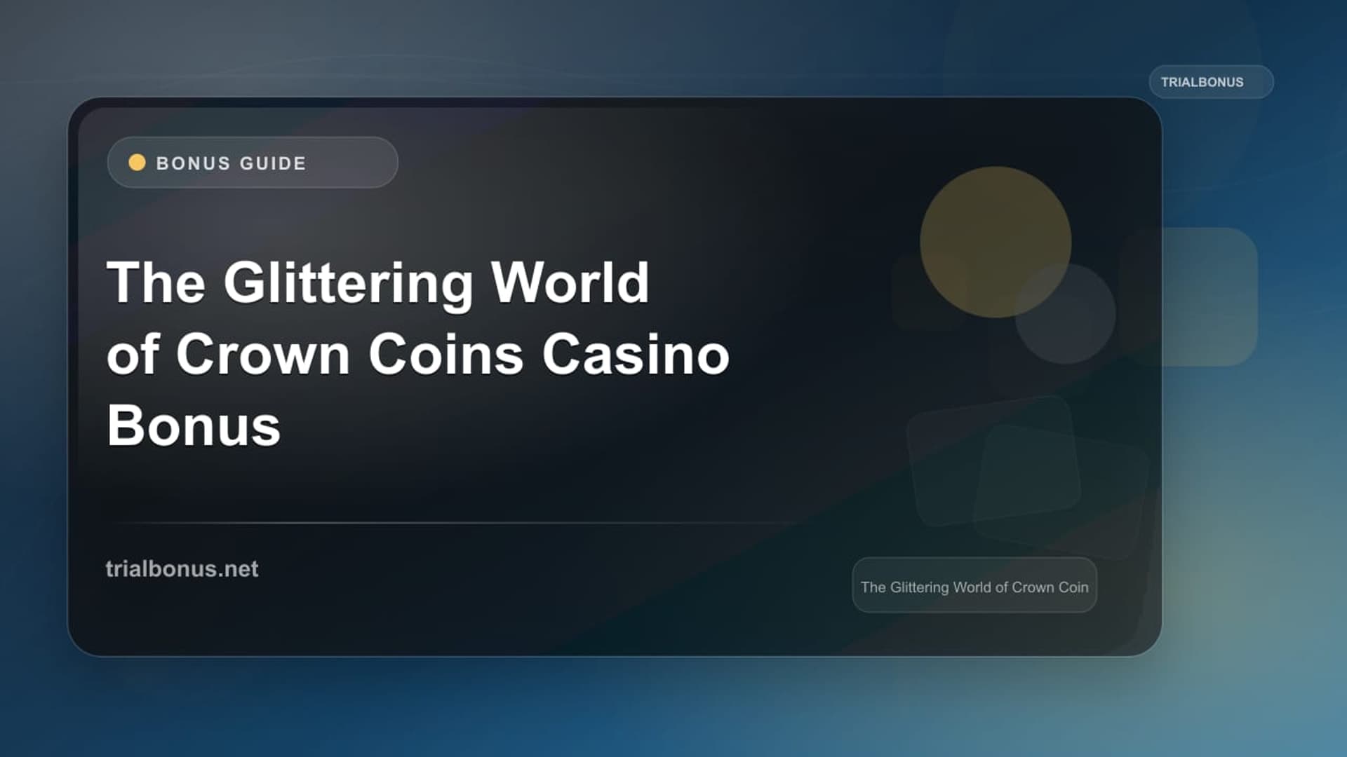 Crown Coins Casino Bonus: Terms to Verify