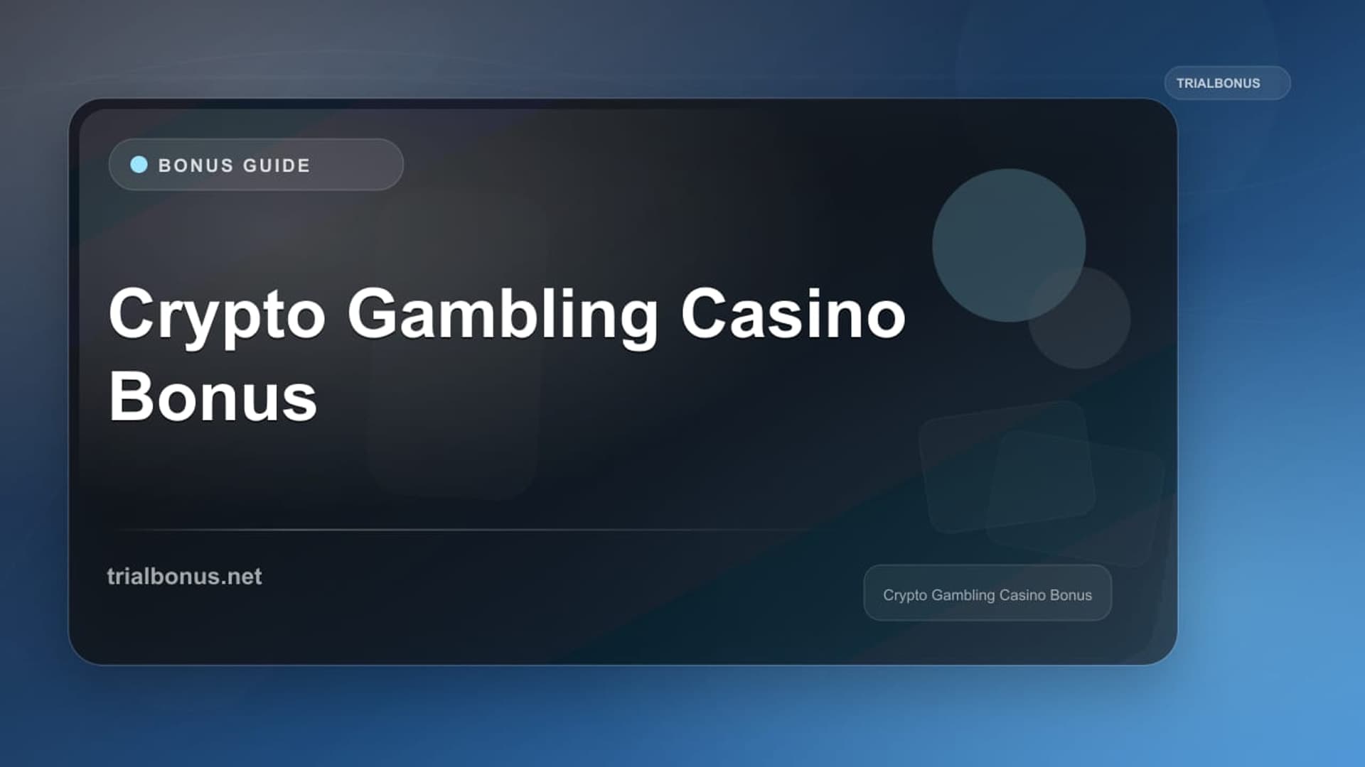 Crypto Gambling Casino Bonus