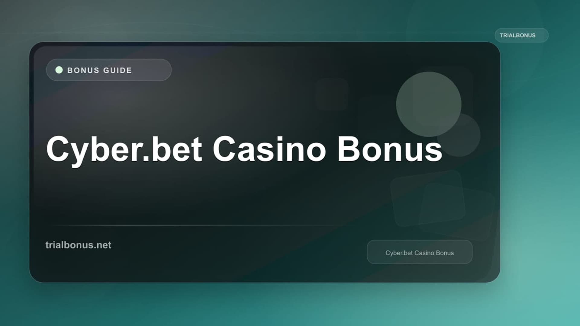 Cyber.bet Casino Bonus Guide