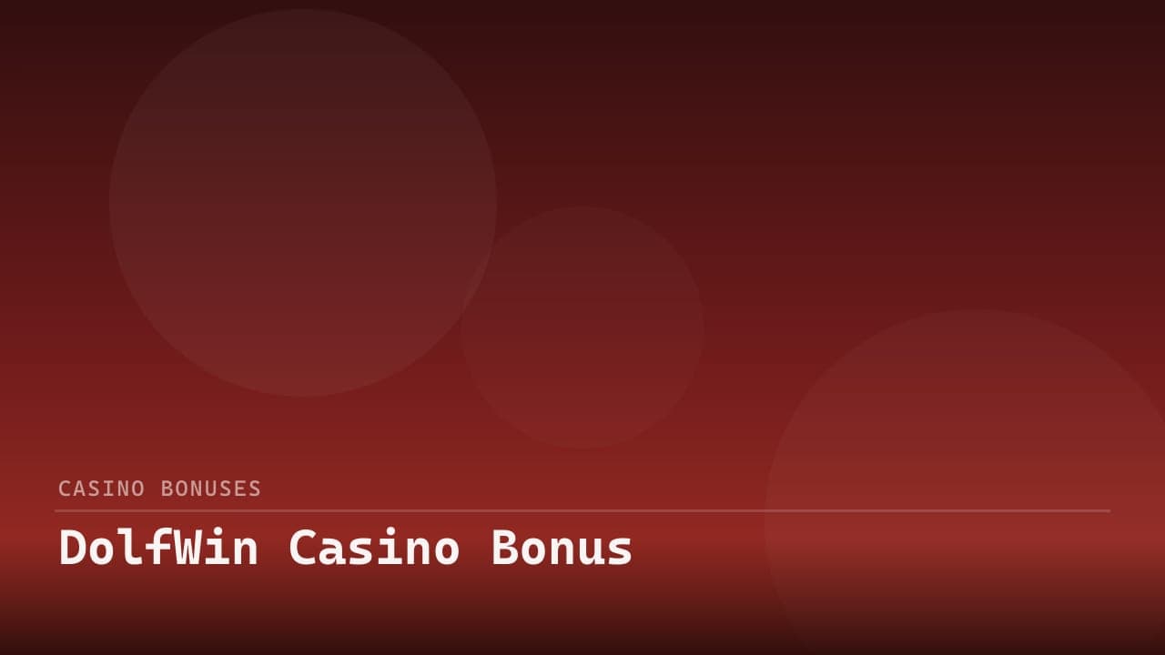 DolfWin Casino Bonus