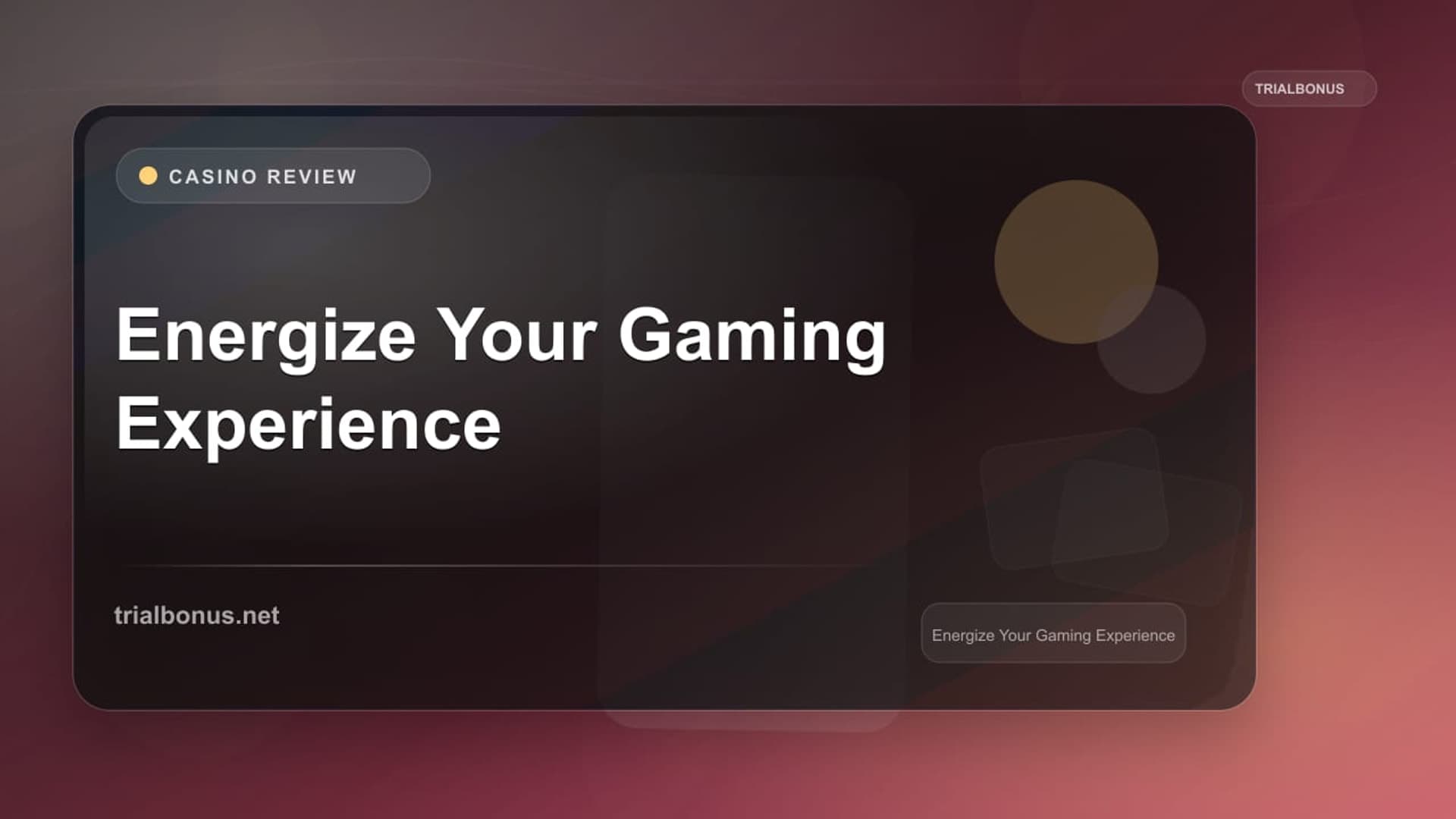 Energize Your Gaming Experience