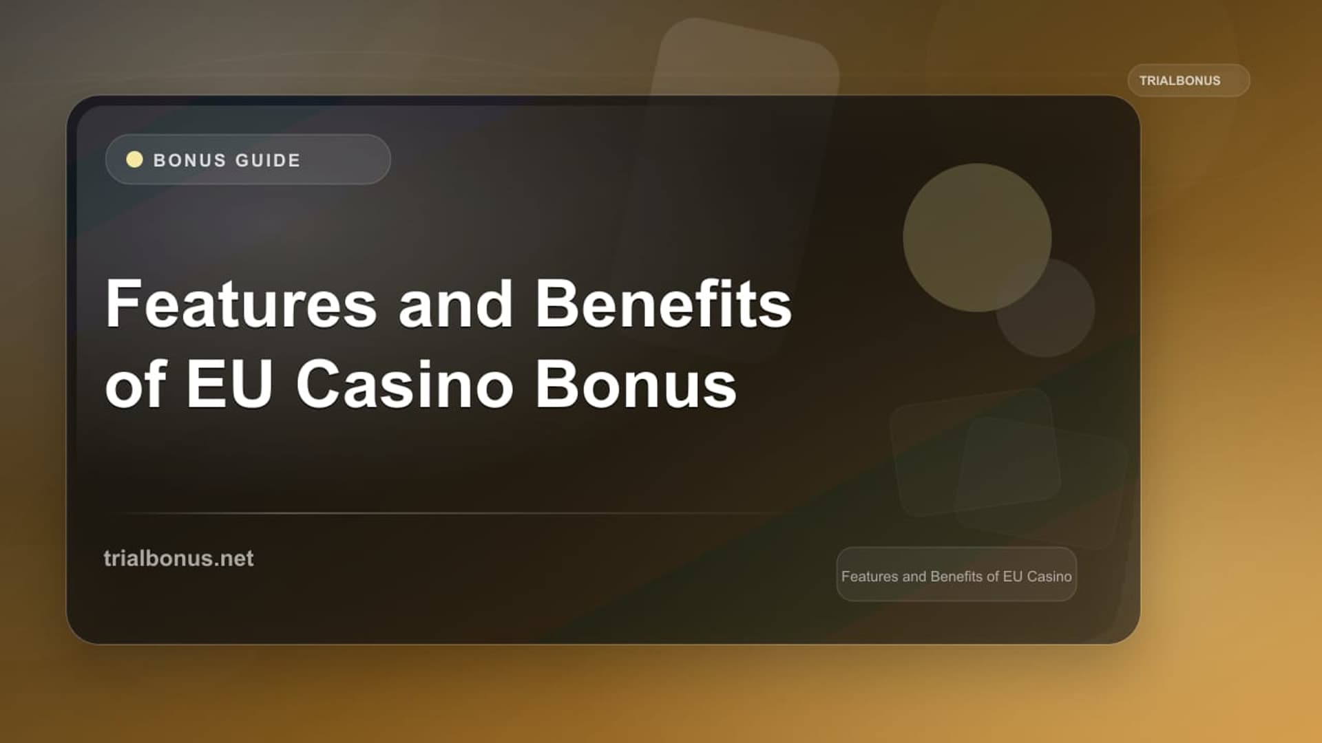 EU Casino Bonus: Evidence-First Guide