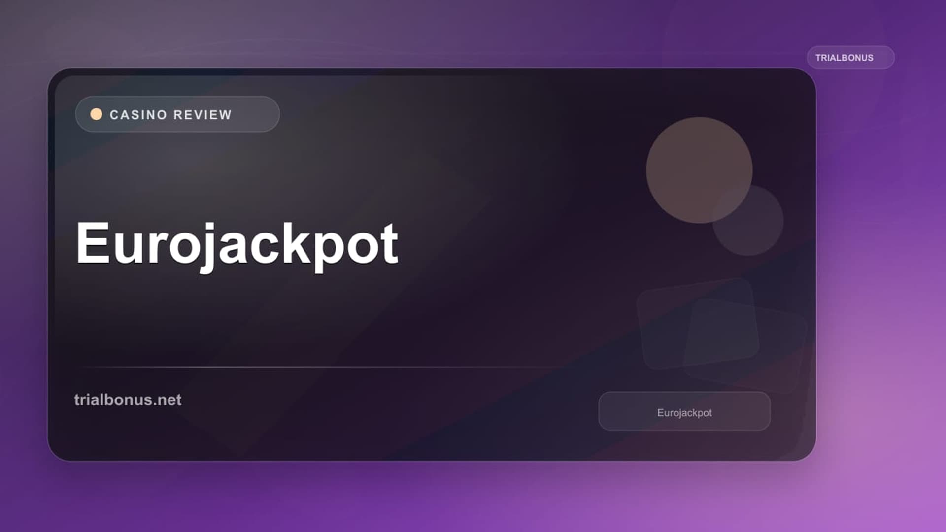 Eurojackpot Review