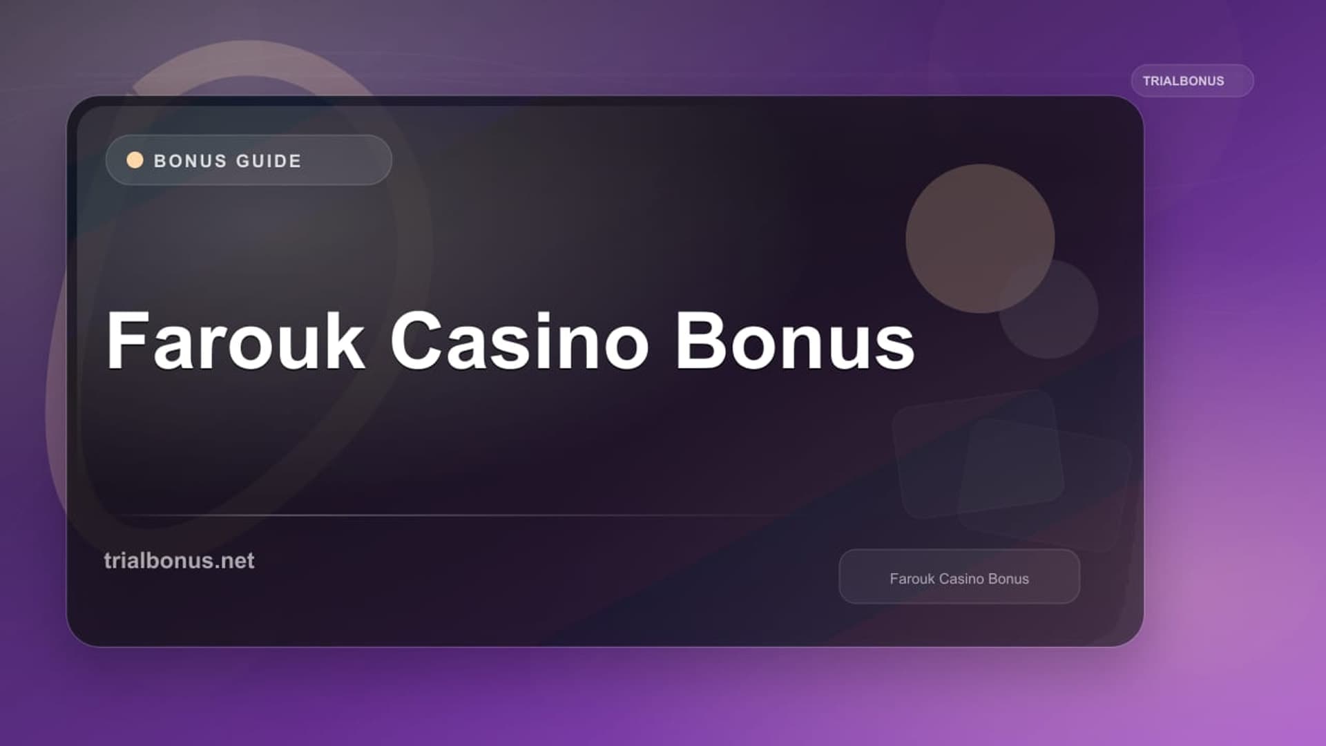 Farouk Casino Bonus: Terms to Verify