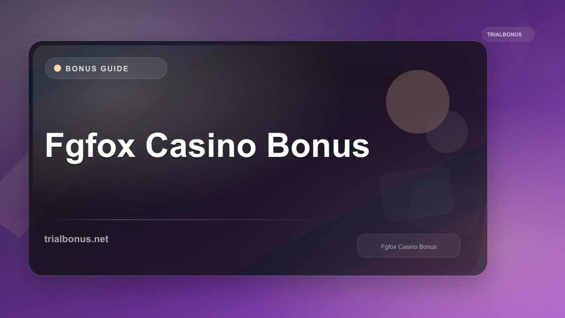 Fgfox Casino Bonus: Terms to Check