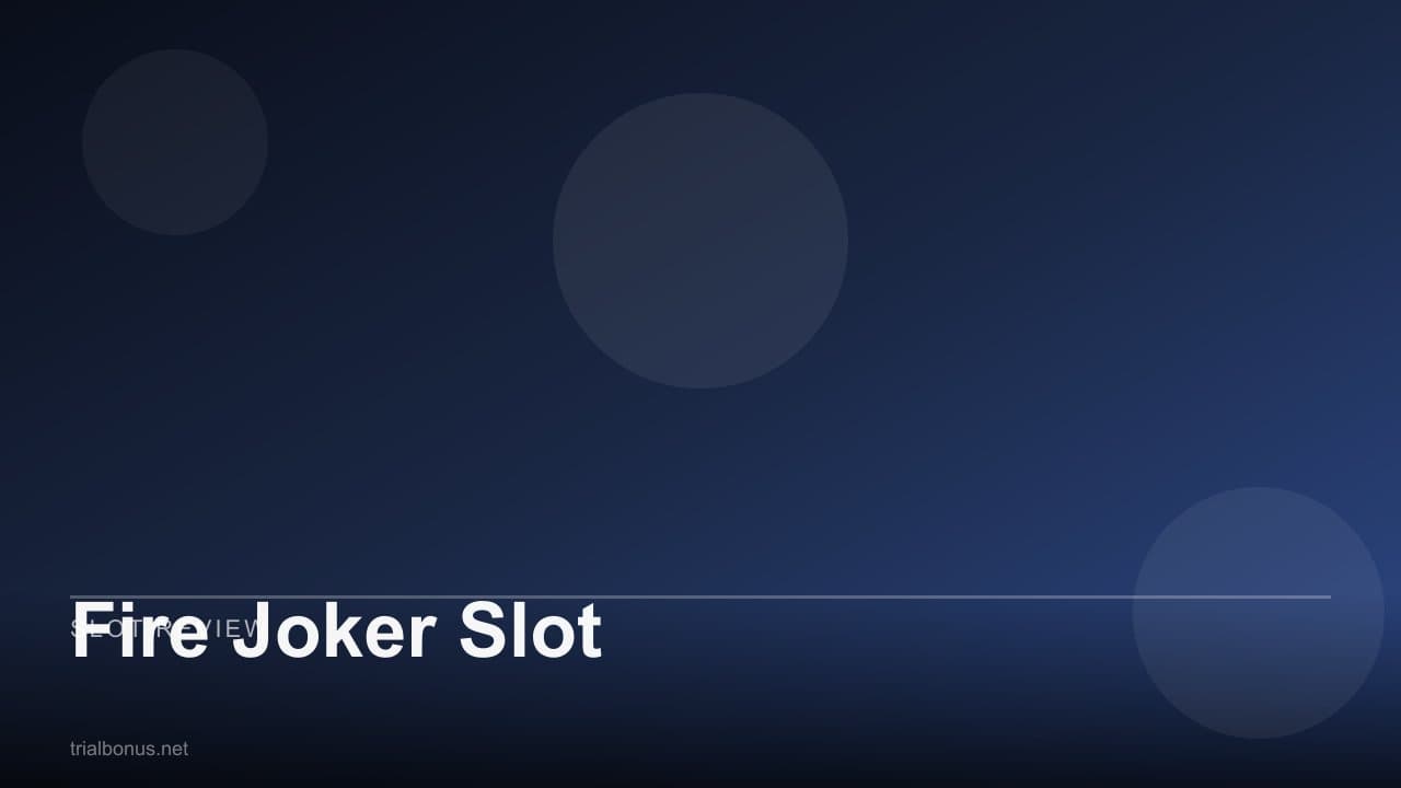 Fire Joker Slot