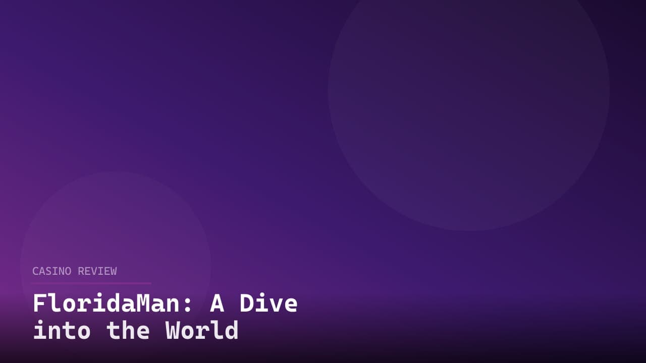 FloridaMan: A Dive into the World of Memes and Slots logo