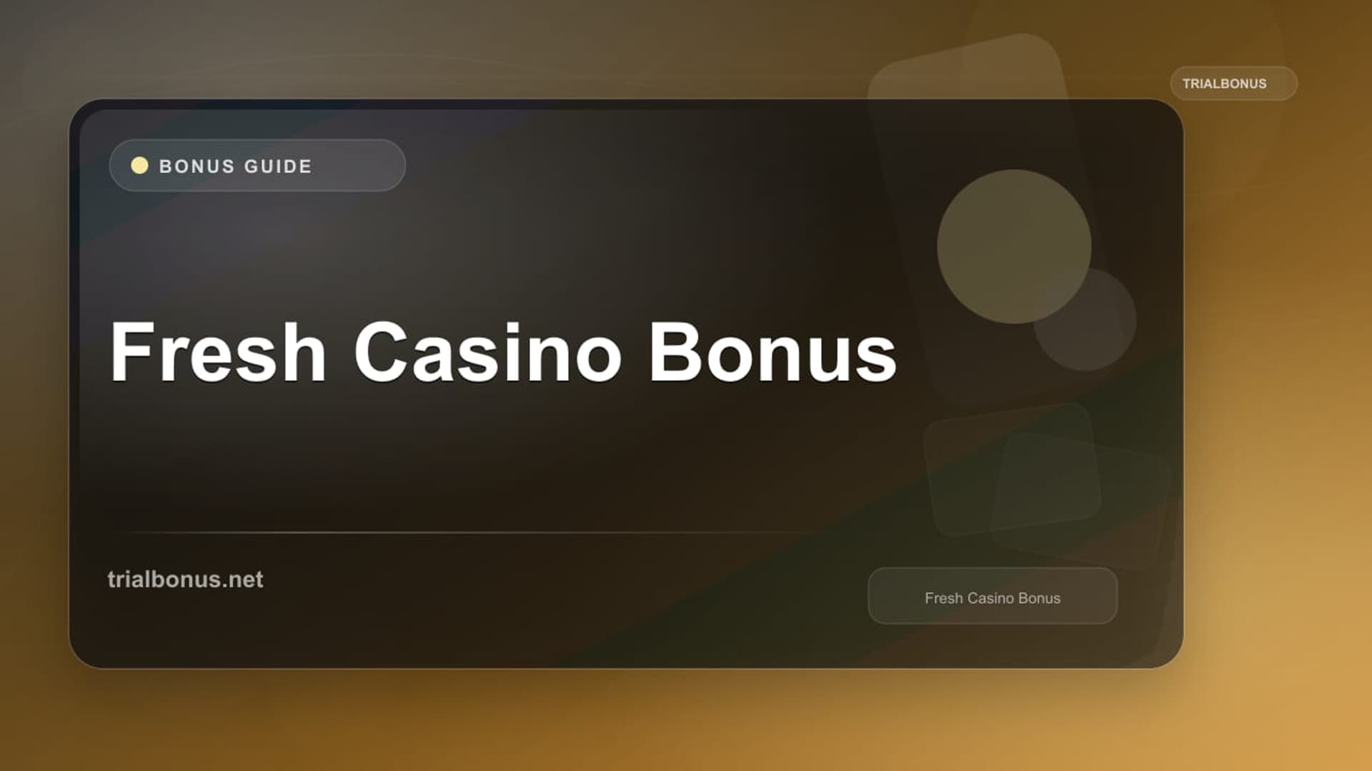 Fresh Casino Bonus