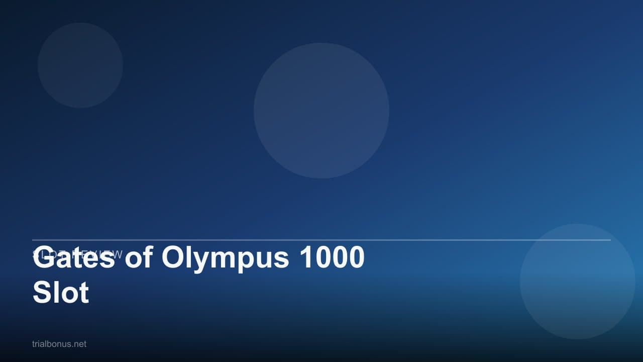 Gates of Olympus 1000 Slot