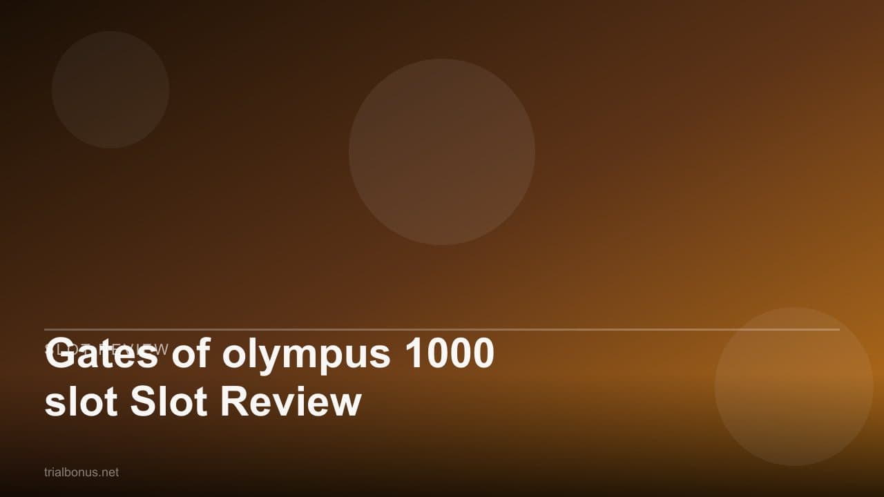 Gates of olympus 1000 slot Slot Review