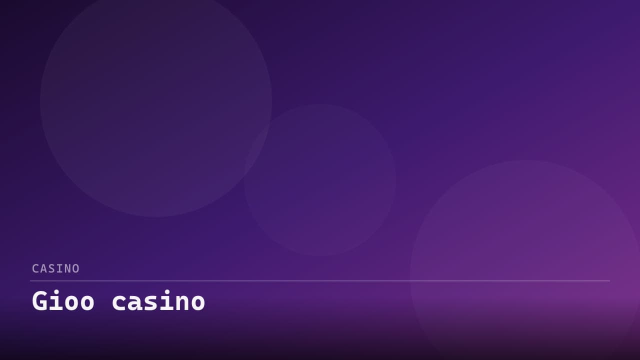 Gioo casino